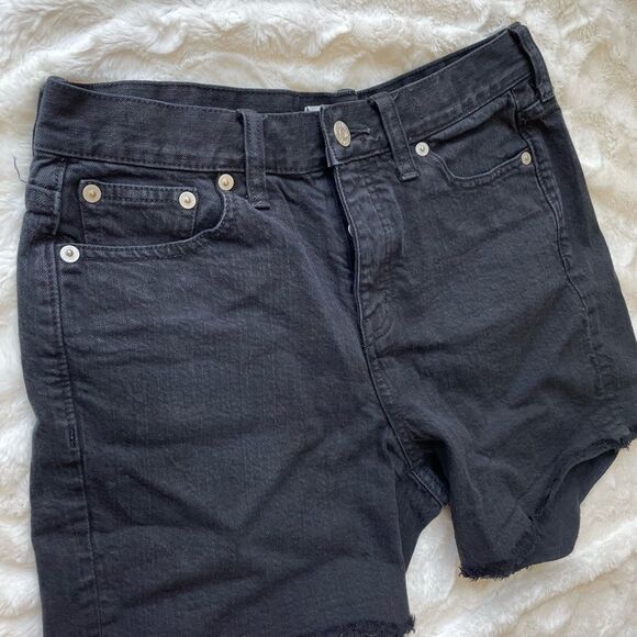 Madewell EUC High Rise Black Denim Short - Women’s 25 - Picture 6 of 8